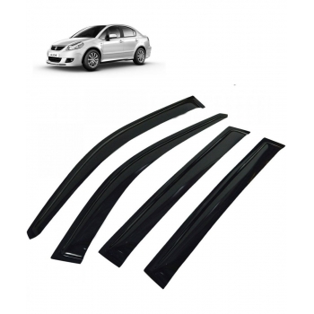 Car Window Door Visor For Maruti Suzuki Sx4 Set Of 4 Black